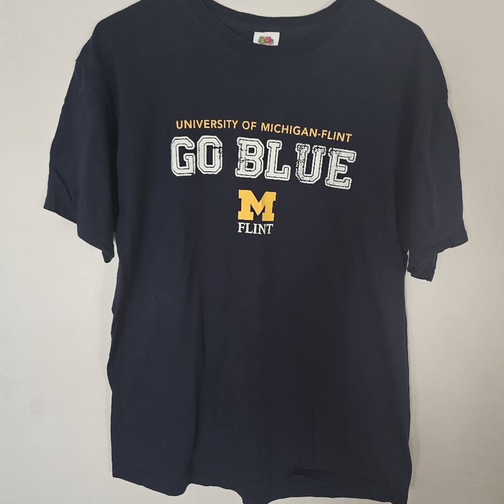 Fruit of the Loom Navy University Of Michigan-Flint T-Shirt